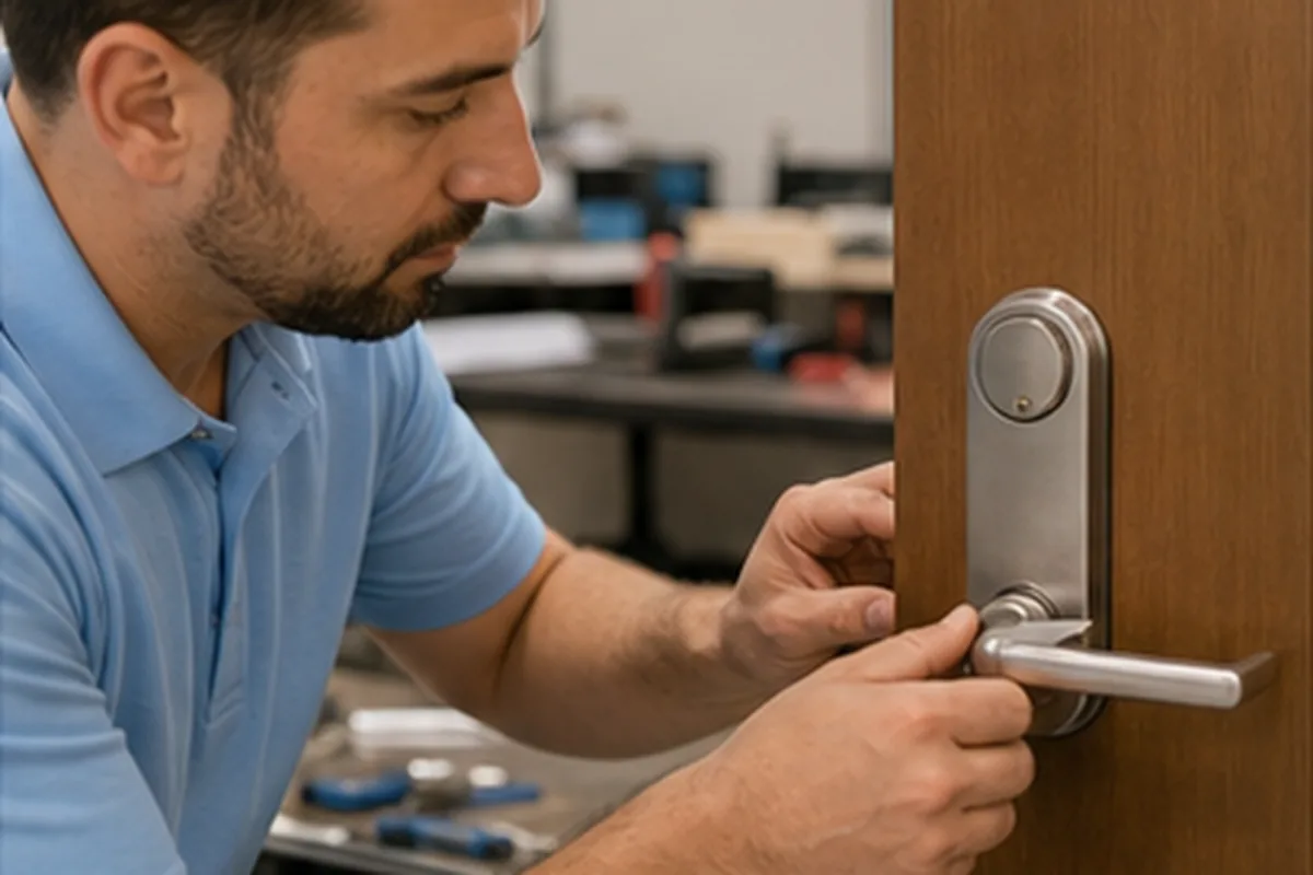Door lock rekey service for Houston properties