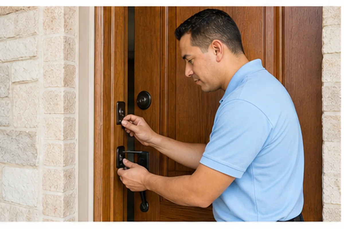 Door lock rekey service for Houston properties