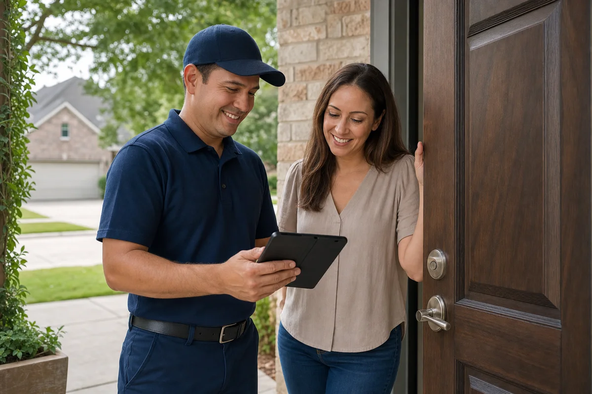 Damage-conscious home lockout assistance in Houston TX
