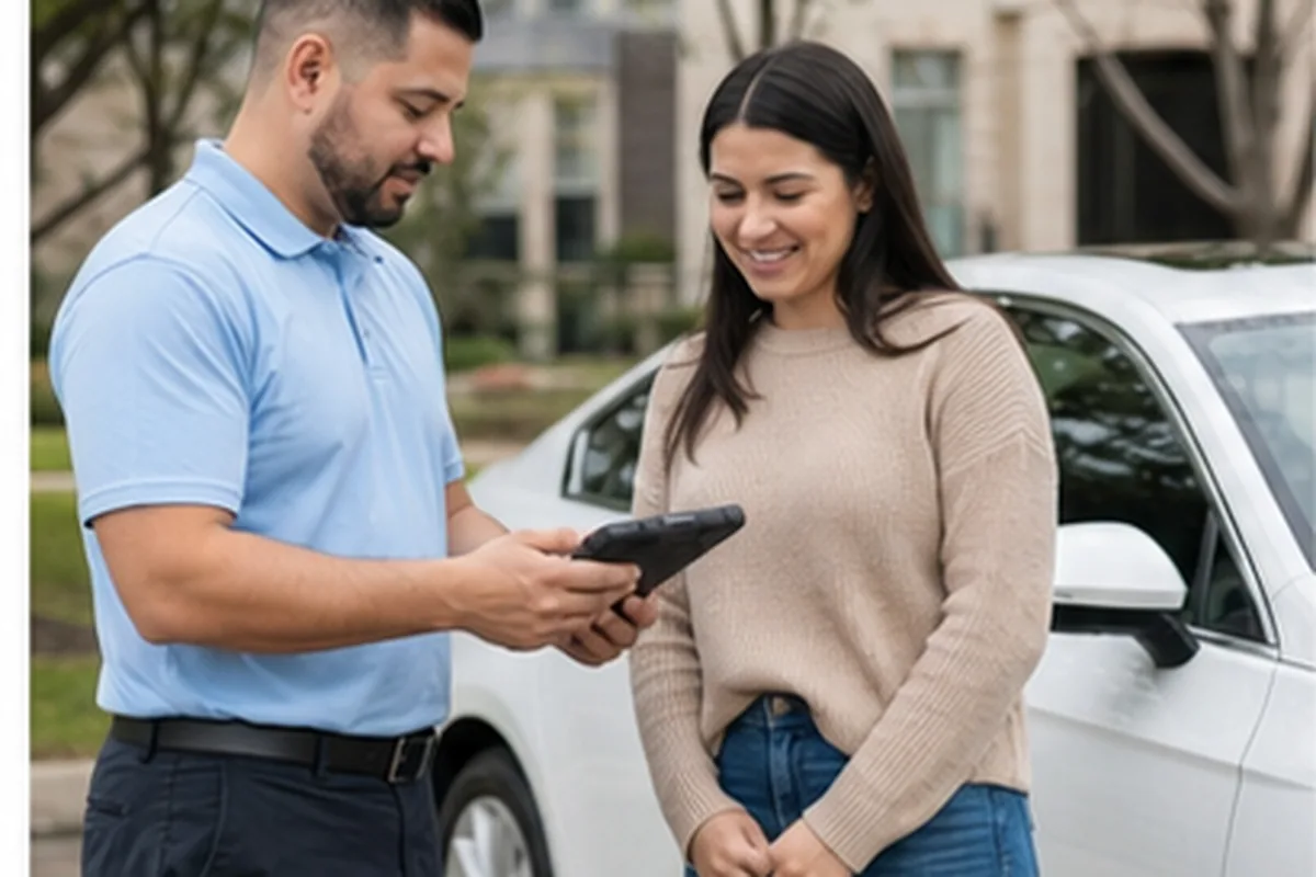 Emergency mobile locksmith service vehicle in Houston TX