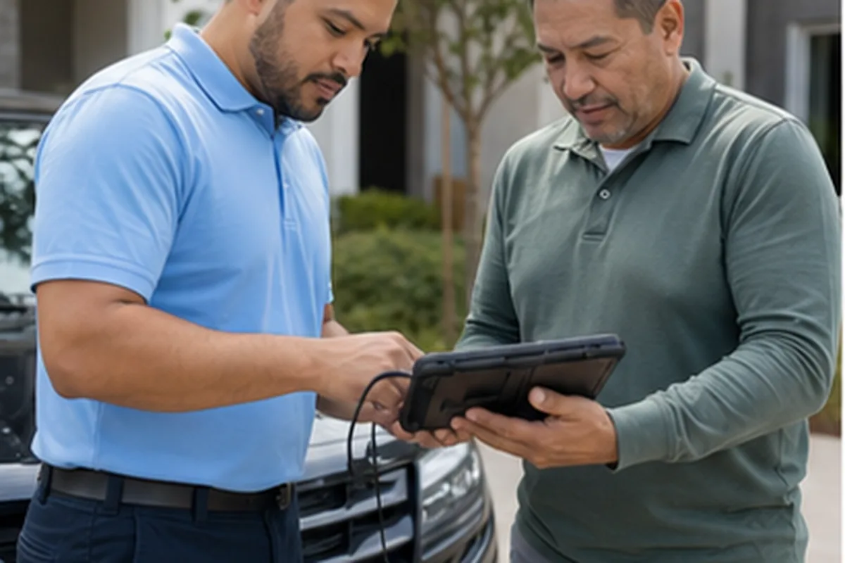 Mobile locksmith service van serving Houston TX