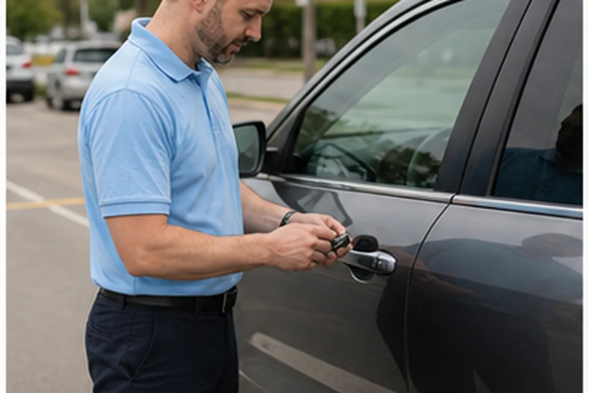 Mobile locksmith service van serving Houston TX